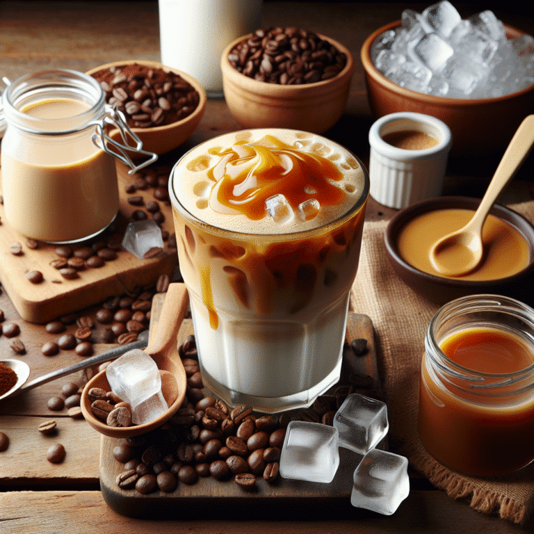 caramel iced latte DIY