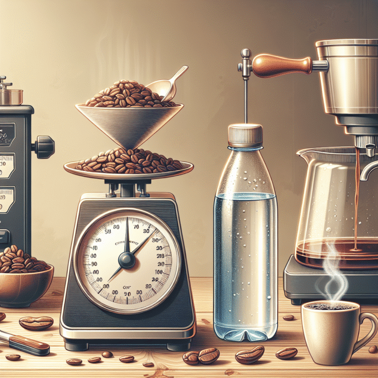how to measure coffee to water ratio