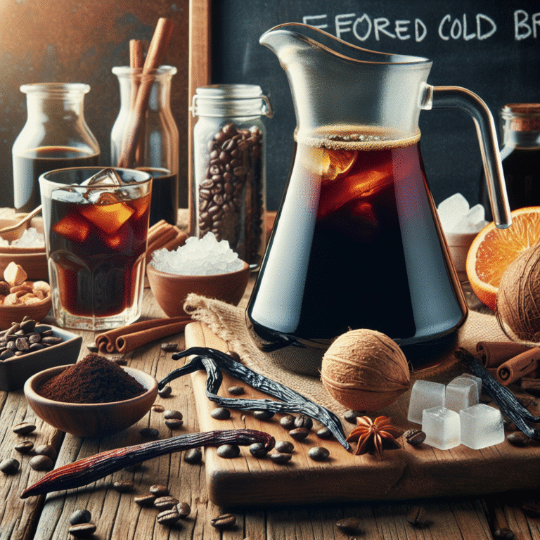 flavored cold brew coffee recipes