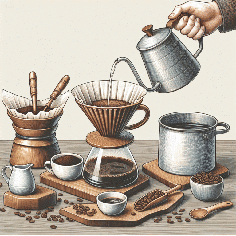 step-by-step guide to pour-over coffee at home