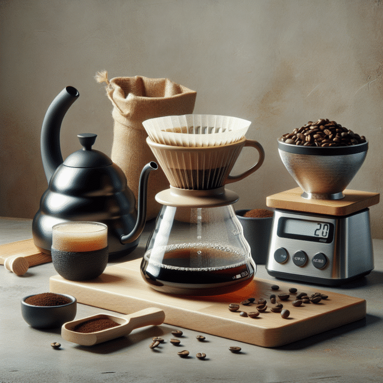 essential tools for pour-over coffee brewing