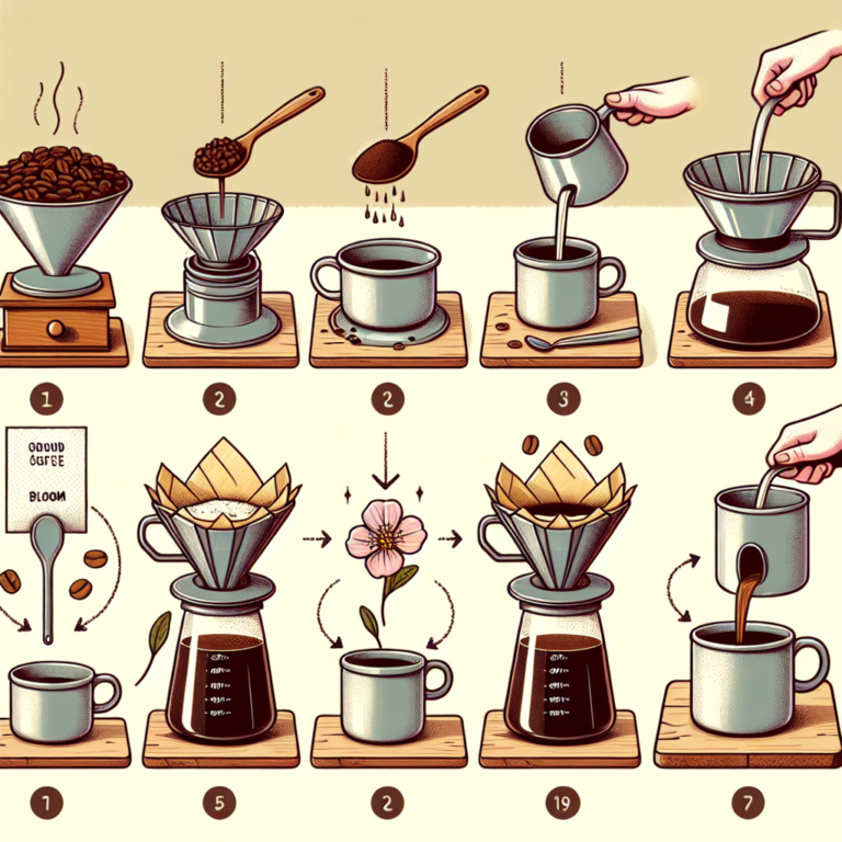 how to achieve the perfect pour-over coffee bloom