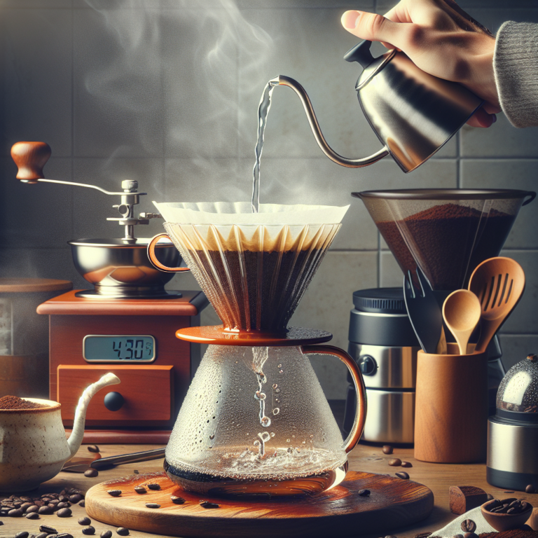 how to control water flow in pour-over coffee