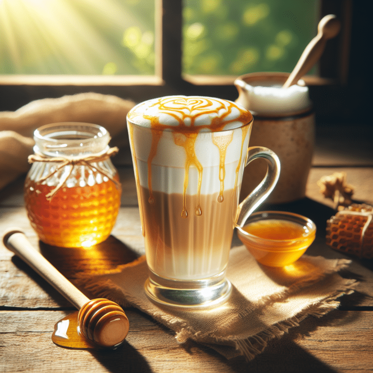 morning boost: honey latte recipe