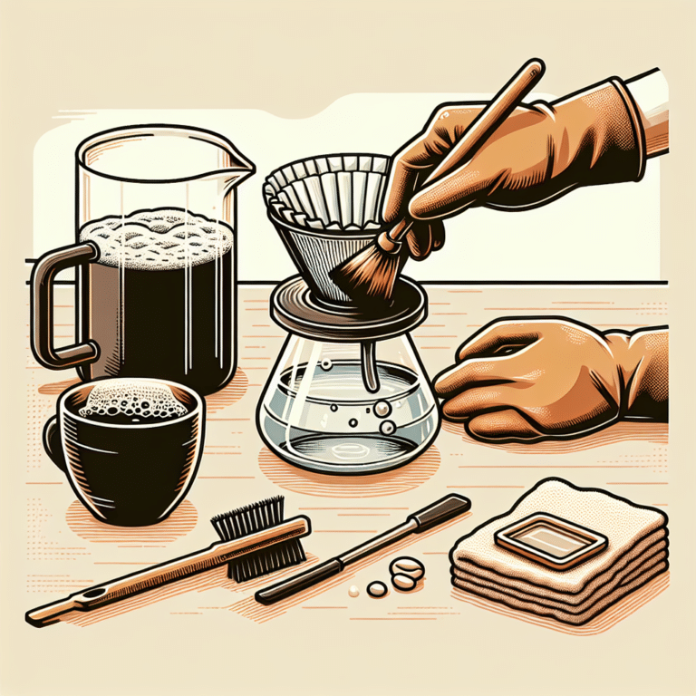 how to clean your pour-over coffee equipment